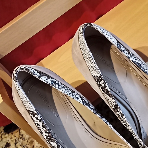 Violet & Red Snakeskin Wedges. NWOT. Never Been Worn. PERSIA Size 7M. - Picture 7 of 16